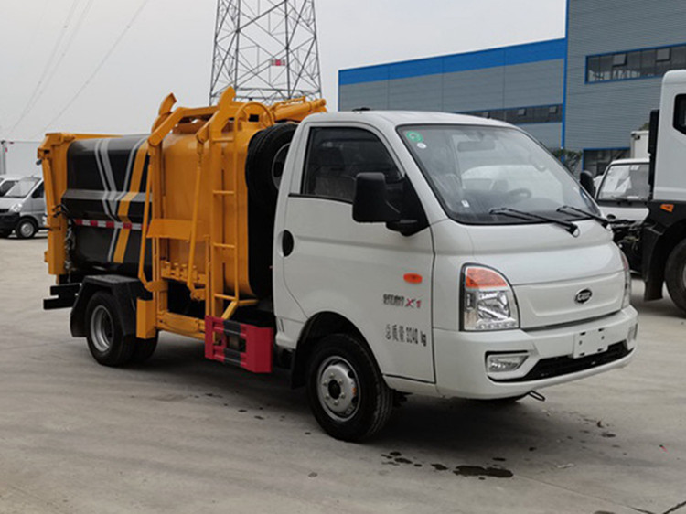 國六4.5方 藍(lán)牌凱馬瑞航 側(cè)裝壓縮垃圾車